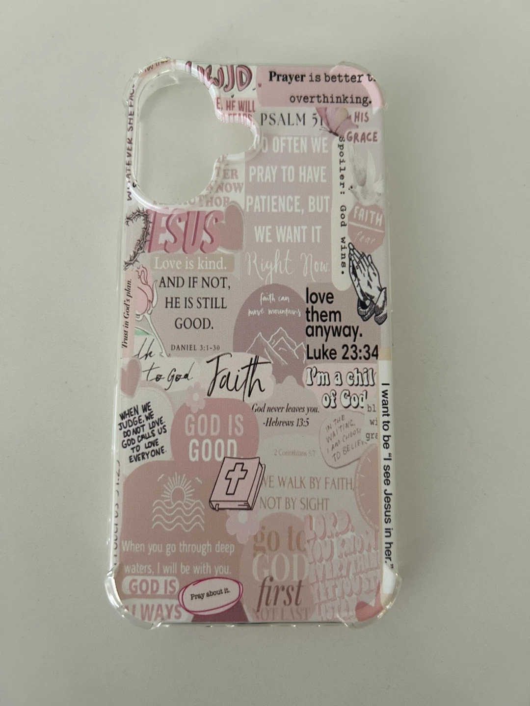 Pink Christian Phone Case for iPhone 17
