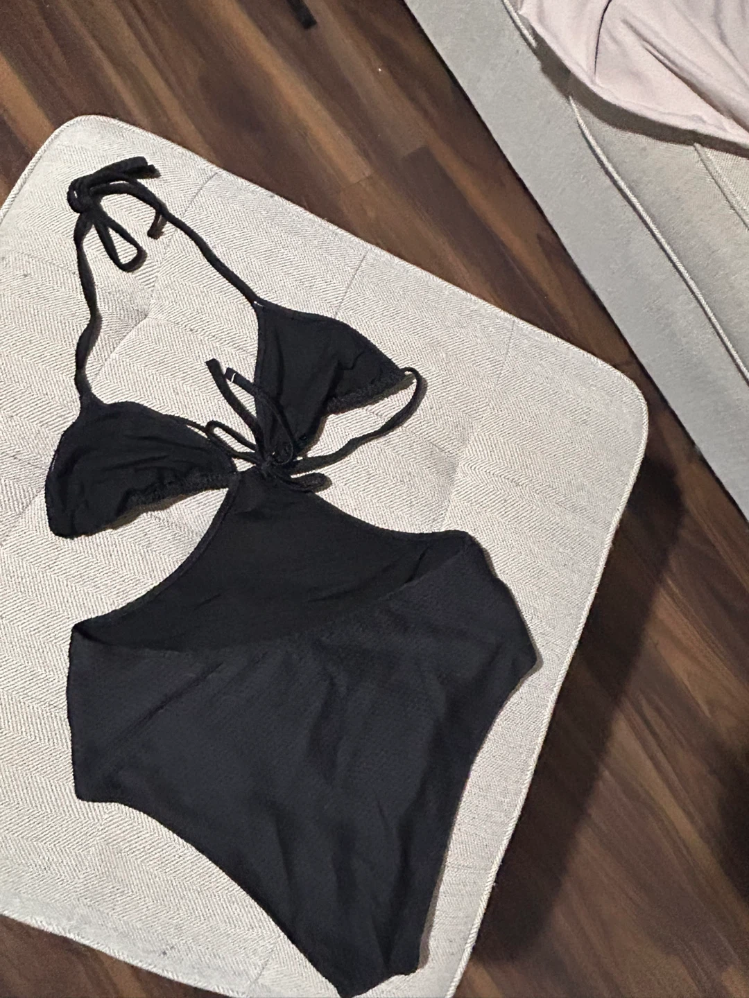 Aerie Black Textured One Piece - photo 2