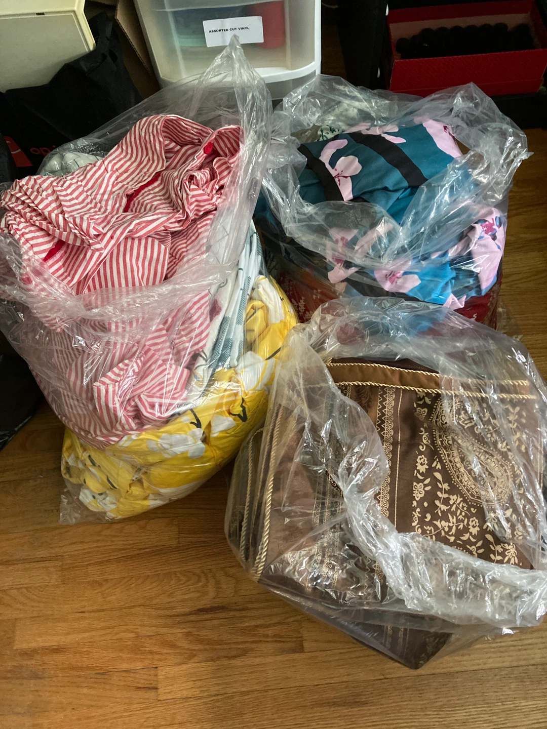 Assorted bedding (Queen)- all 3 bags