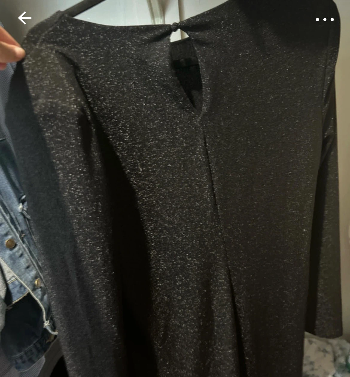 Bar III Black Sparkle Long Sleeve Dress - photo 2