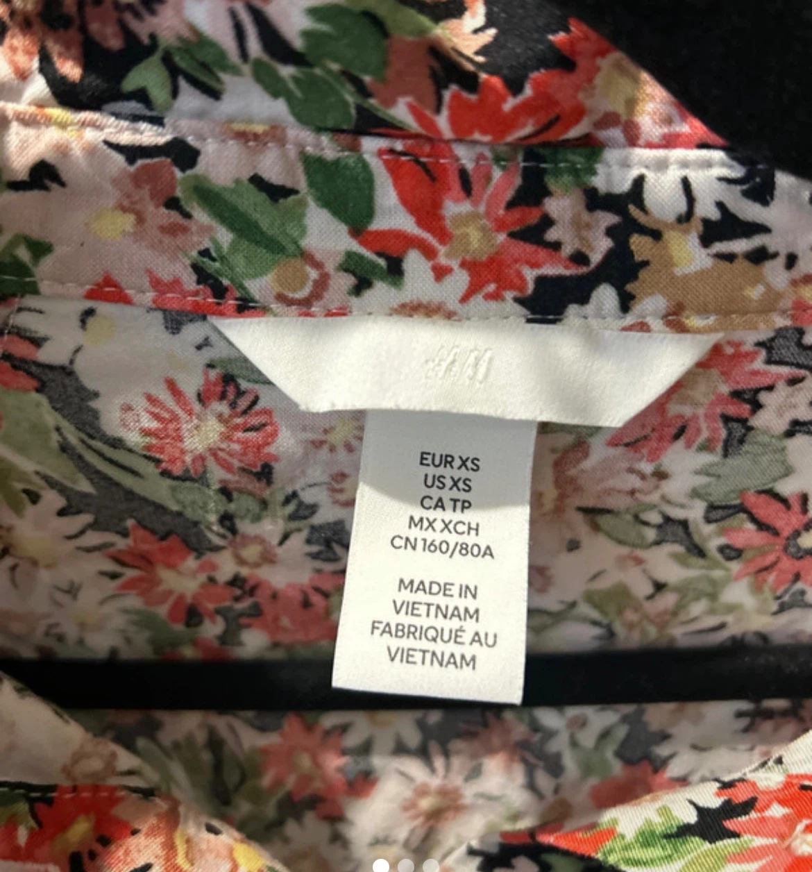 H&M Floral Shirt Dress