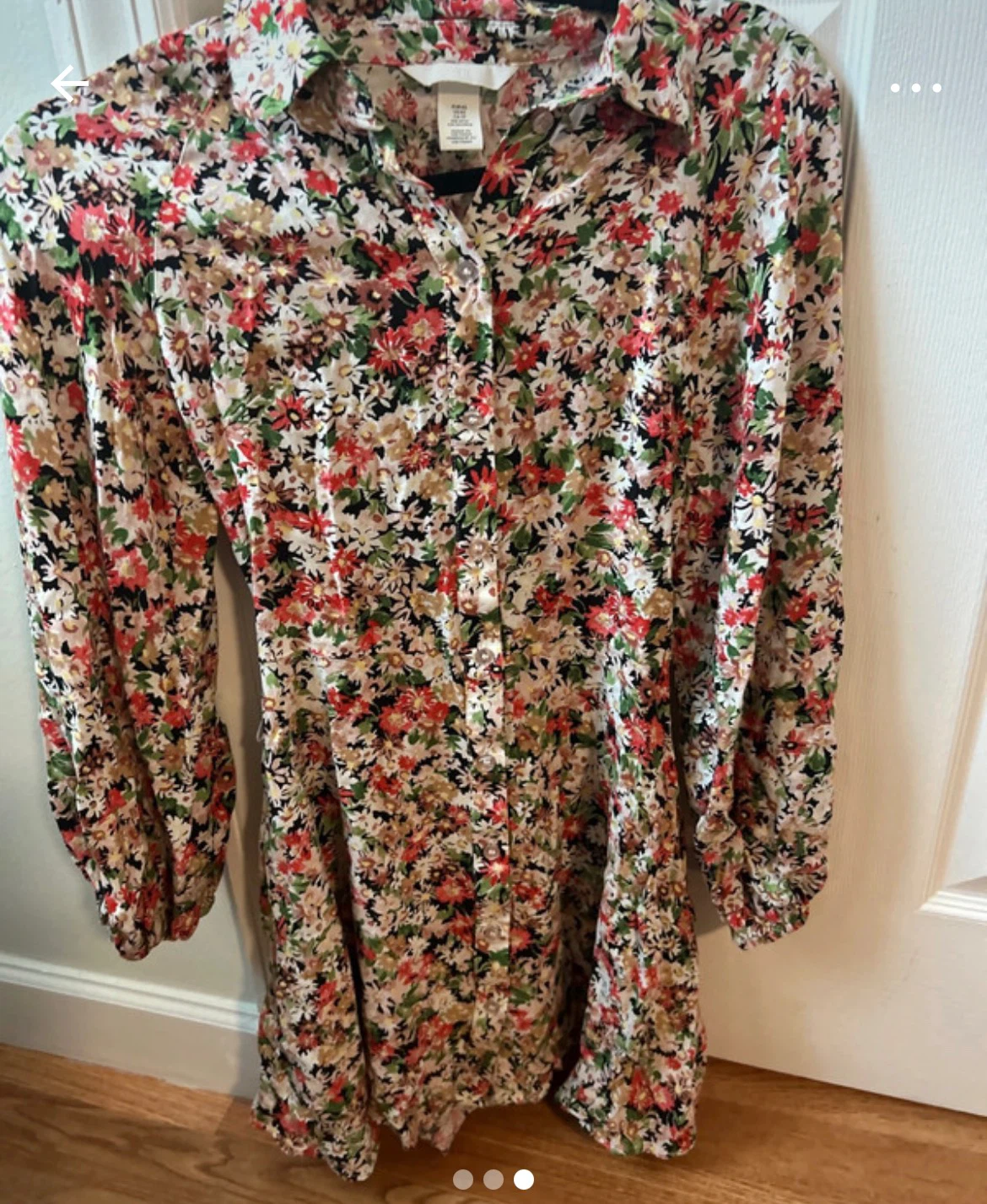 H&M Floral Shirt Dress - photo 2