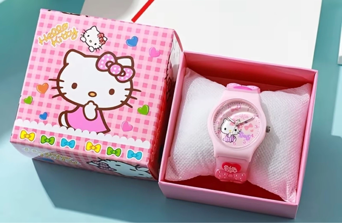 Hello Kitty Pink Watch with Gift Box