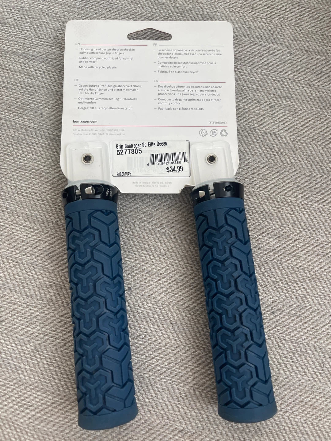 Bontrager SE Elite MTB Grips - Blue - photo 2