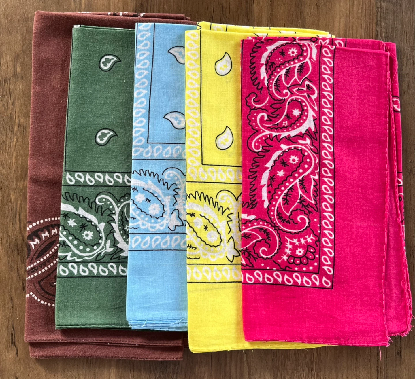 Assorted Paisley 100 % Cotton Bandanas