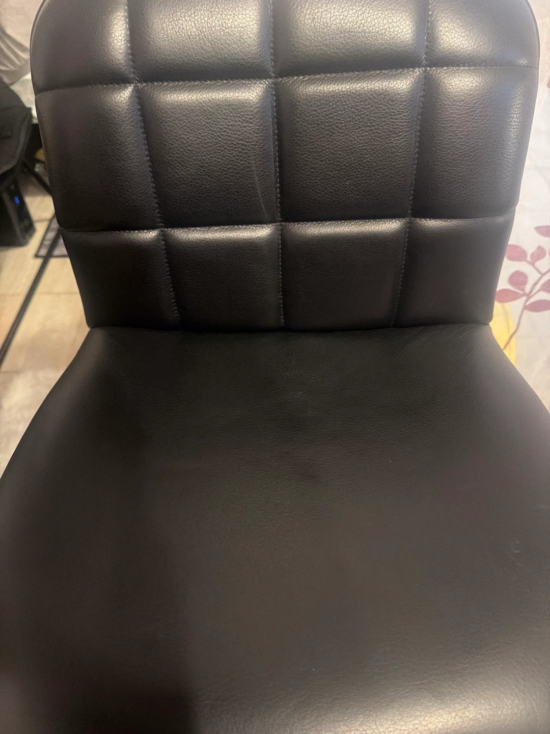 Nienkämper Bar Stool - Black Faux Leather - photo 2