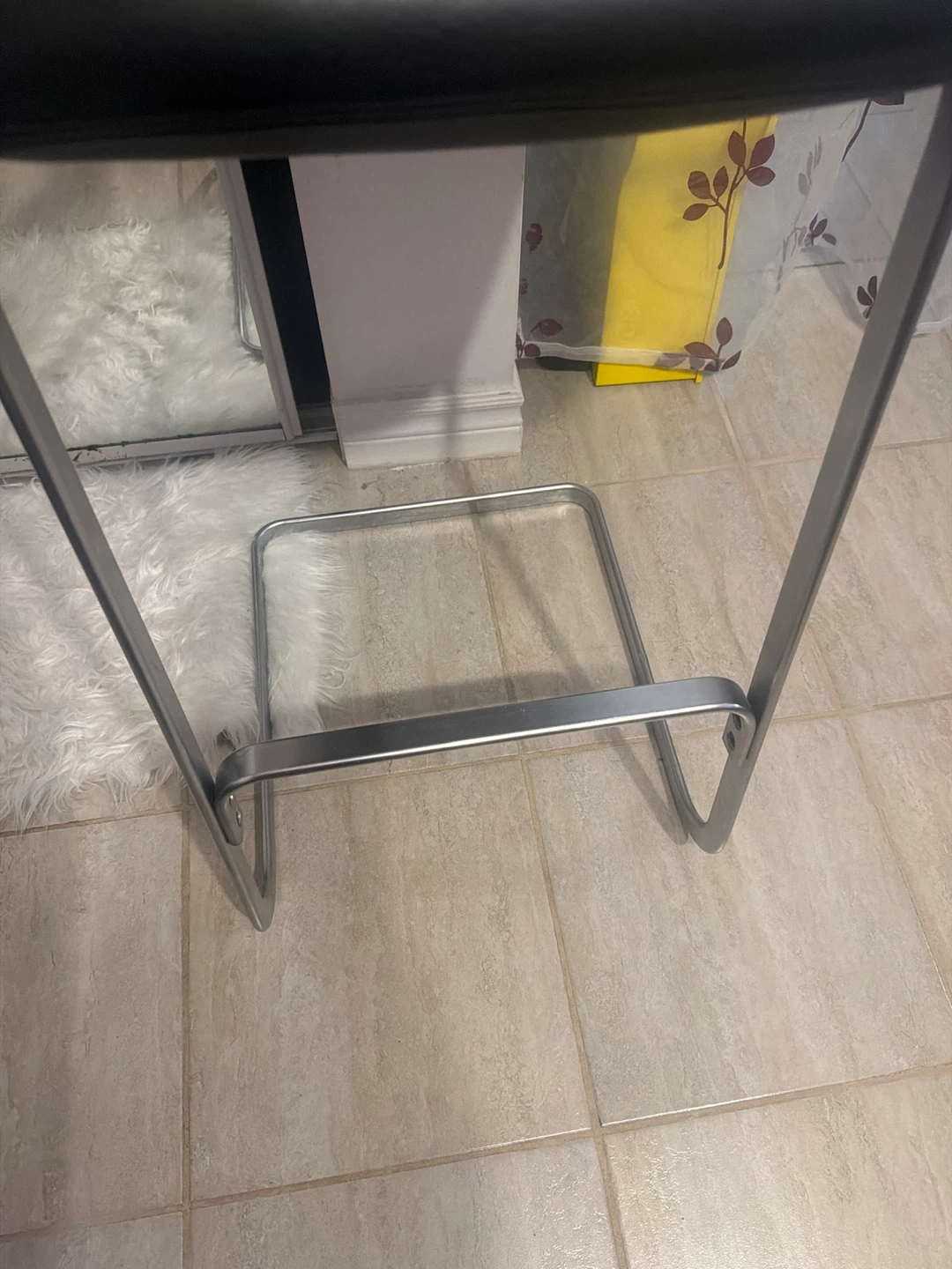 Nienkämper Bar Stool - Black Faux Leather - photo 3