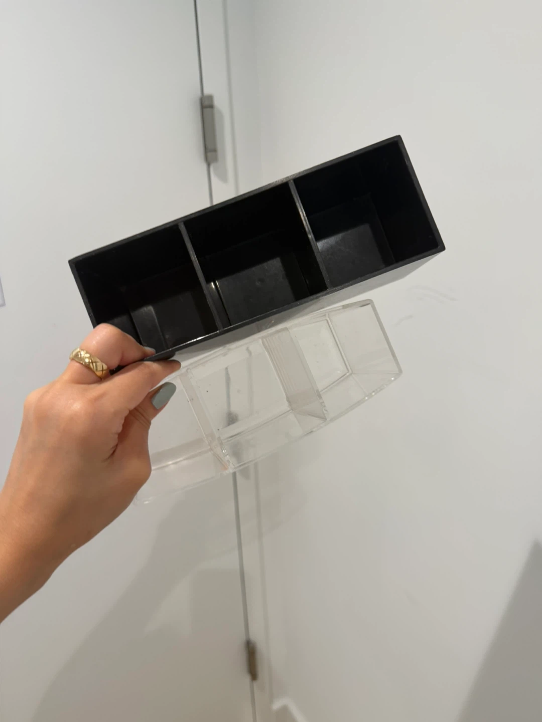 Acrylic Makeup Organizer with Black Base - photo 2