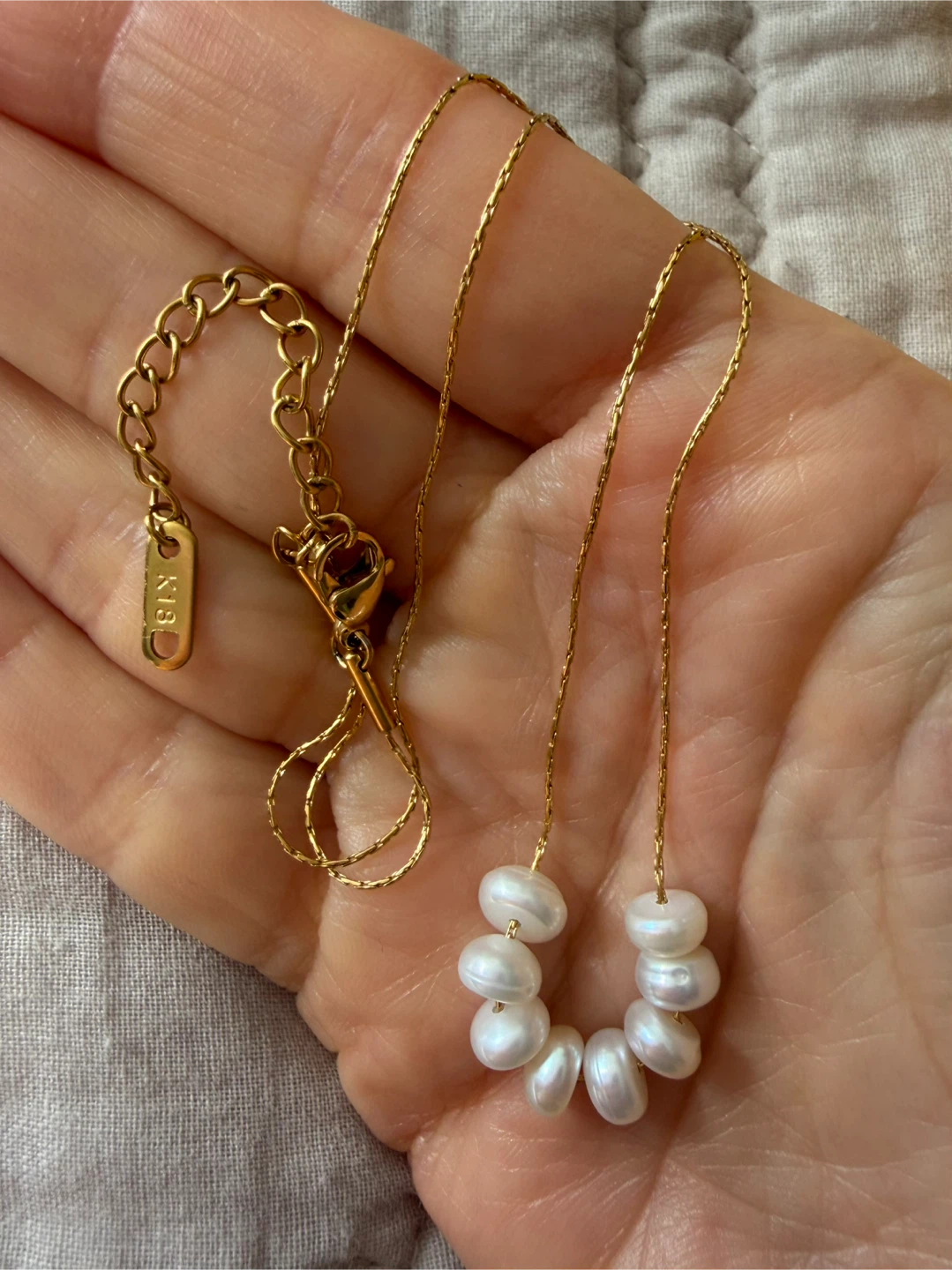 18k real pearl necklaces