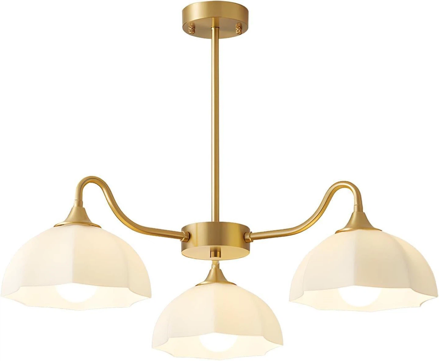Magiroz Mid Century Modern 3 Light Chandelier - BNIB - photo 2