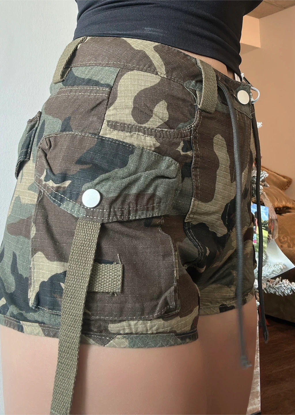 Camo Cargo Shorts - photo 4