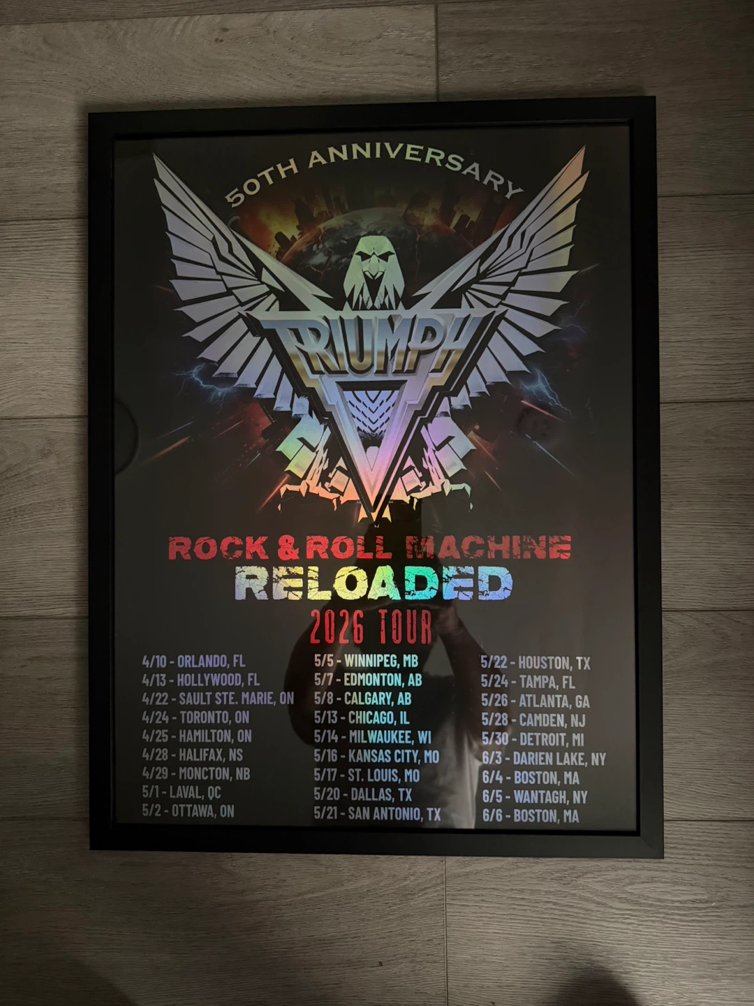Triumph Rock & Roll Machine Reloaded 2026 Tour Poster