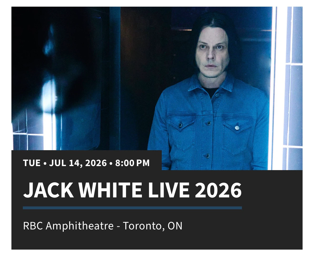 Jack White Live 2026 Ticket - RBC Amphitheatre, Toronto