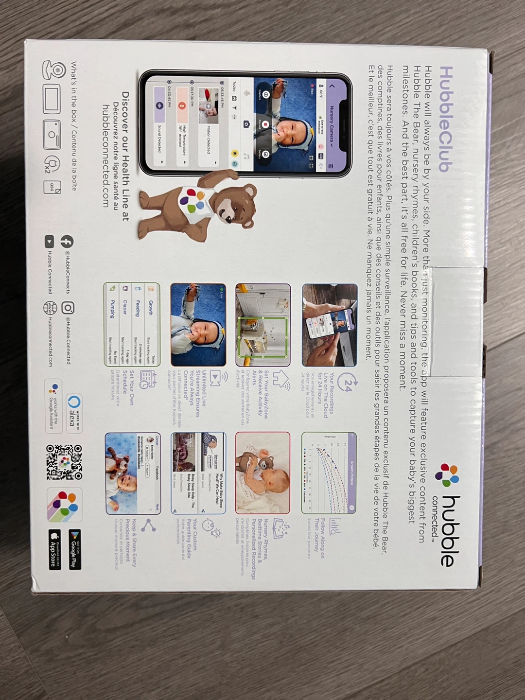 Hubble Nursery Pal Premium Smart Baby Monitor 5" HD