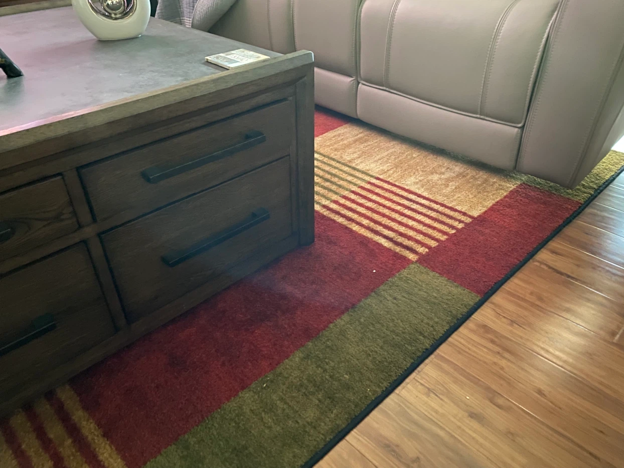 Area Rug with Geometric Pattern