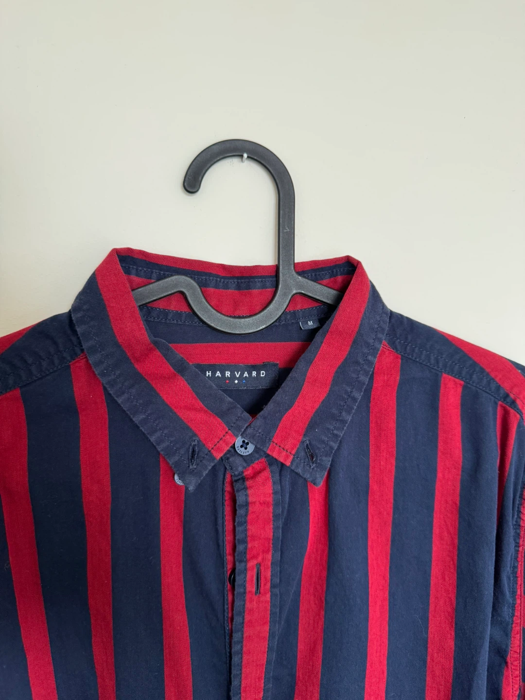 Harvard Striped Button-Up Shirt (Size M) - photo 2