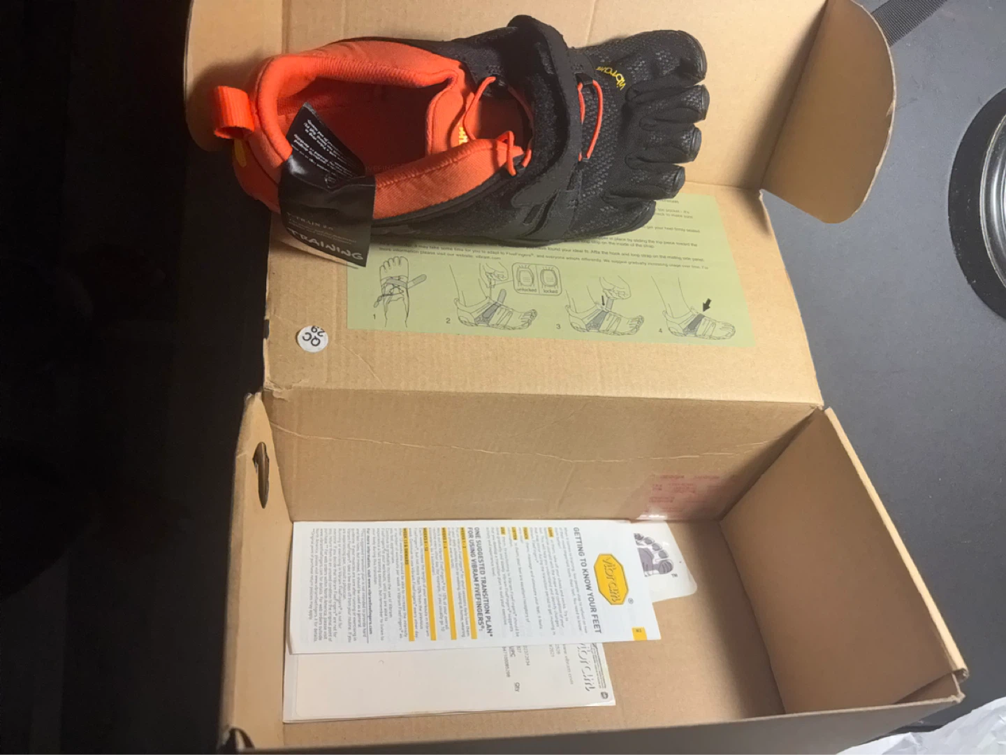 Vibram FiveFingers Black Orange Training Shoes - photo 4