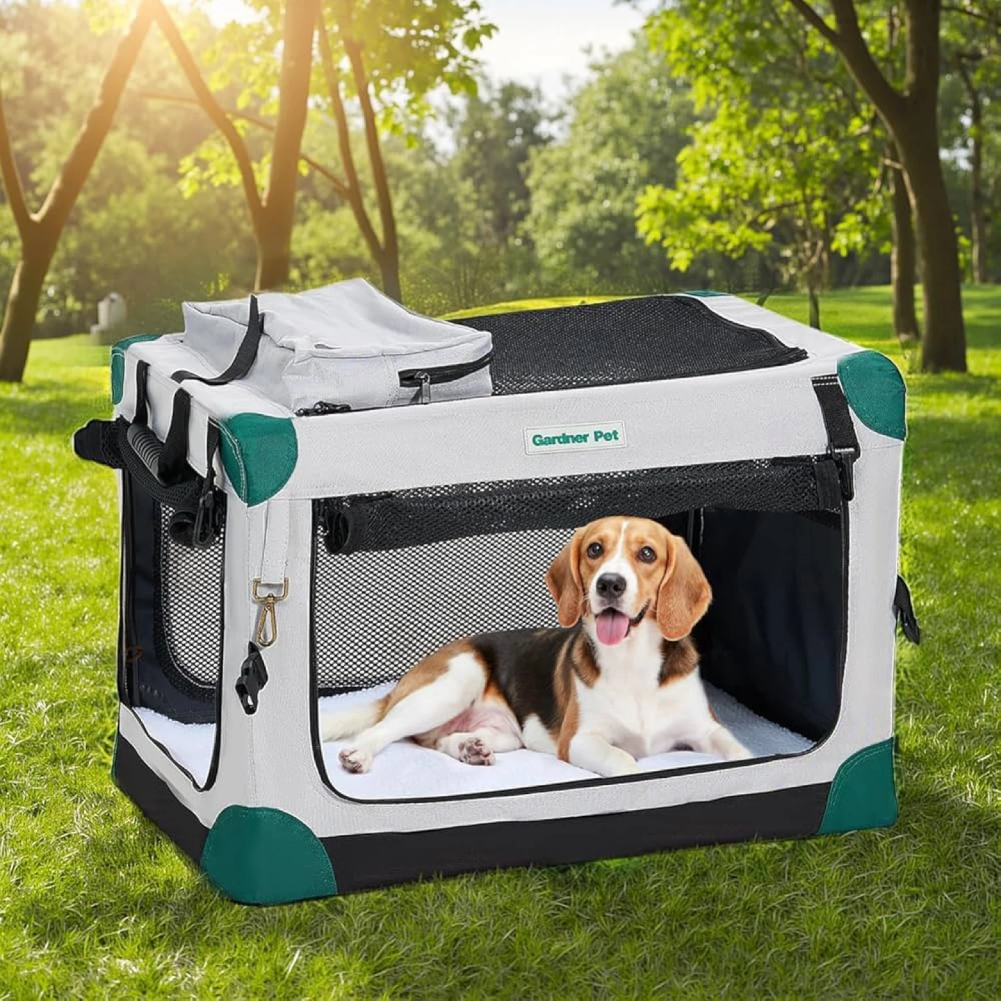 Gardner Pet Soft Collapsible Dog Crate - 30 Inch - Medium - BN