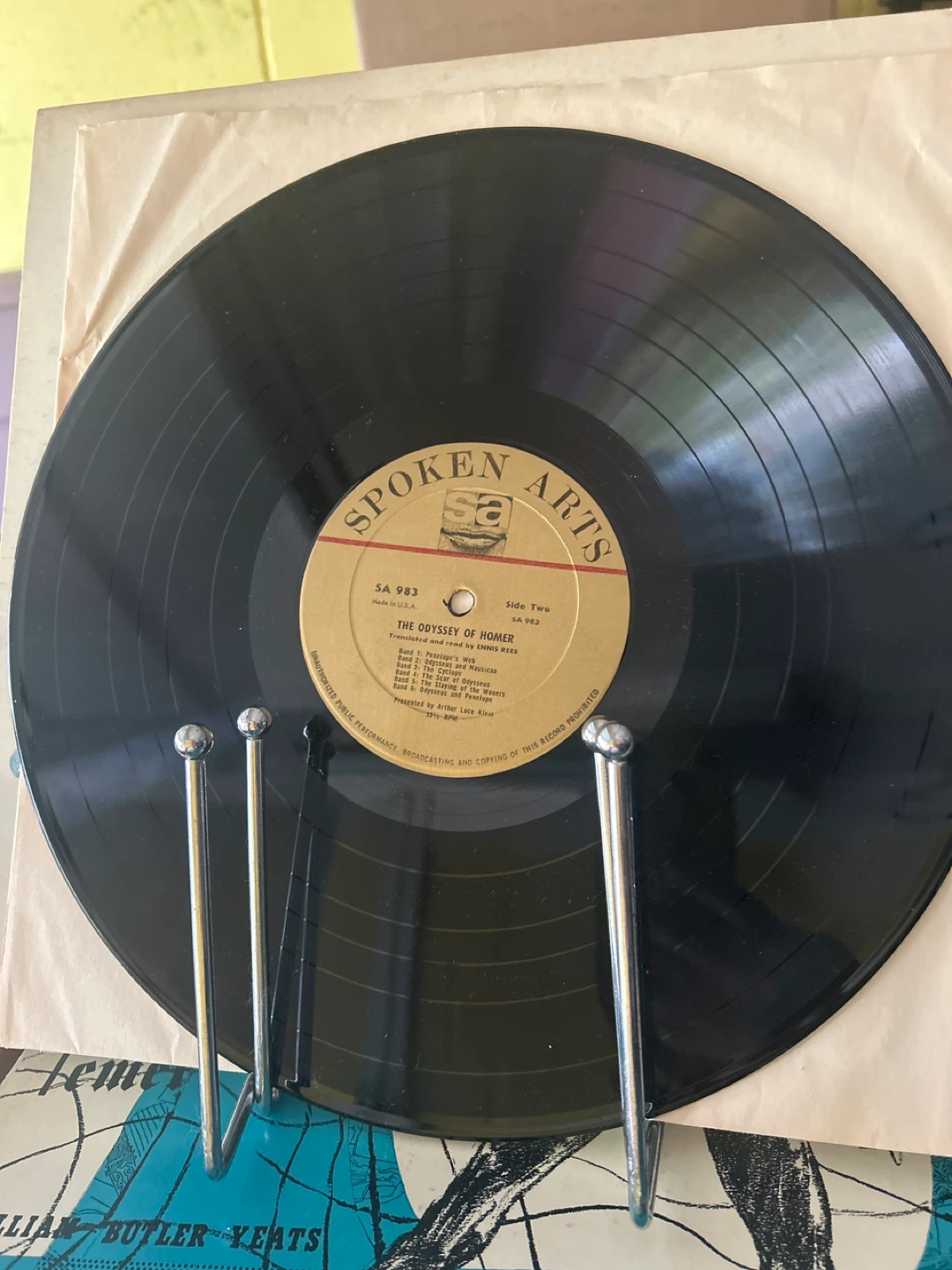 Spoken Arts "The Iliad and The Odyssey" Vinyl Record - photo 3