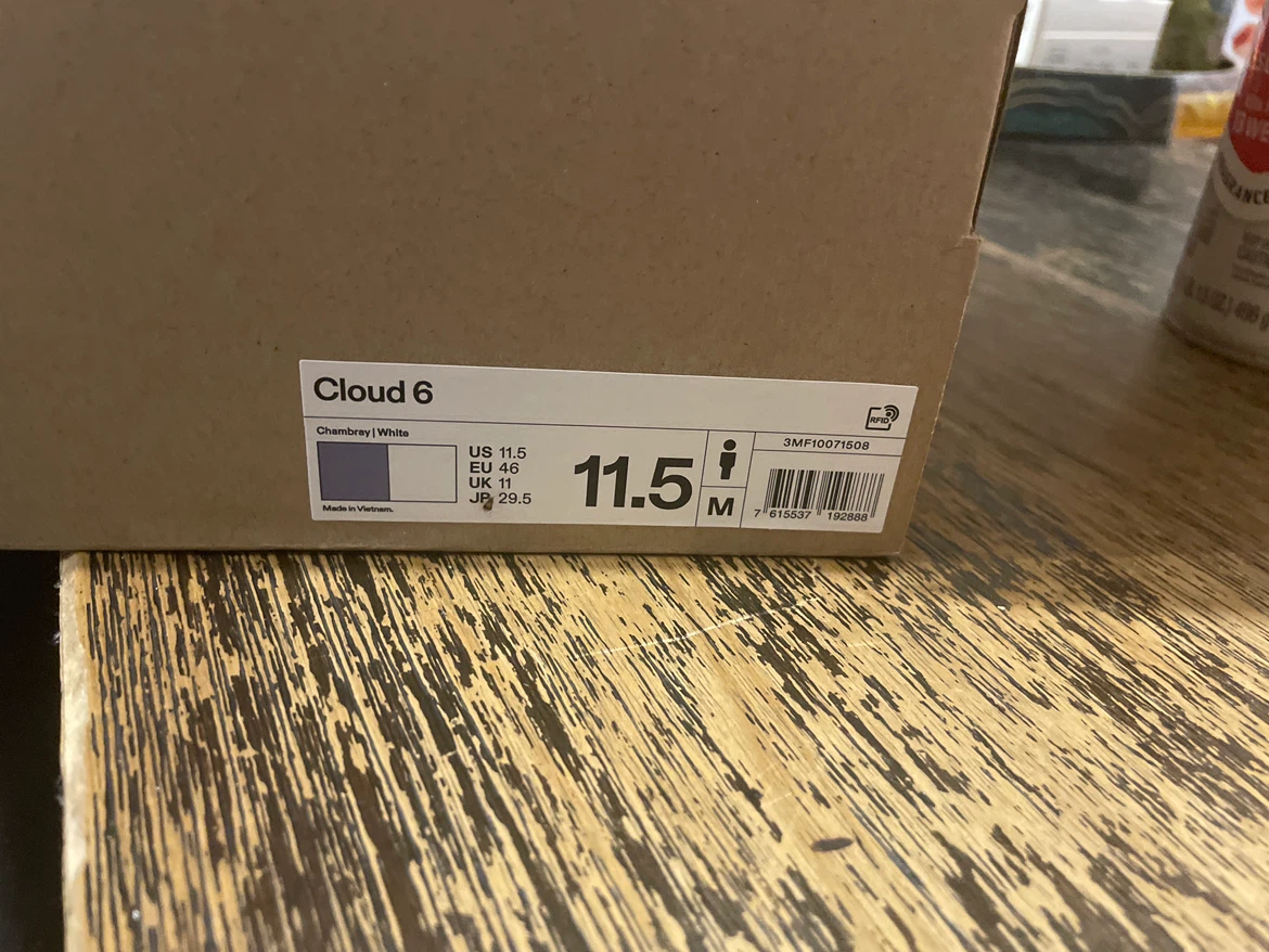 On Cloud 6 Running Shoes - US 11.5
