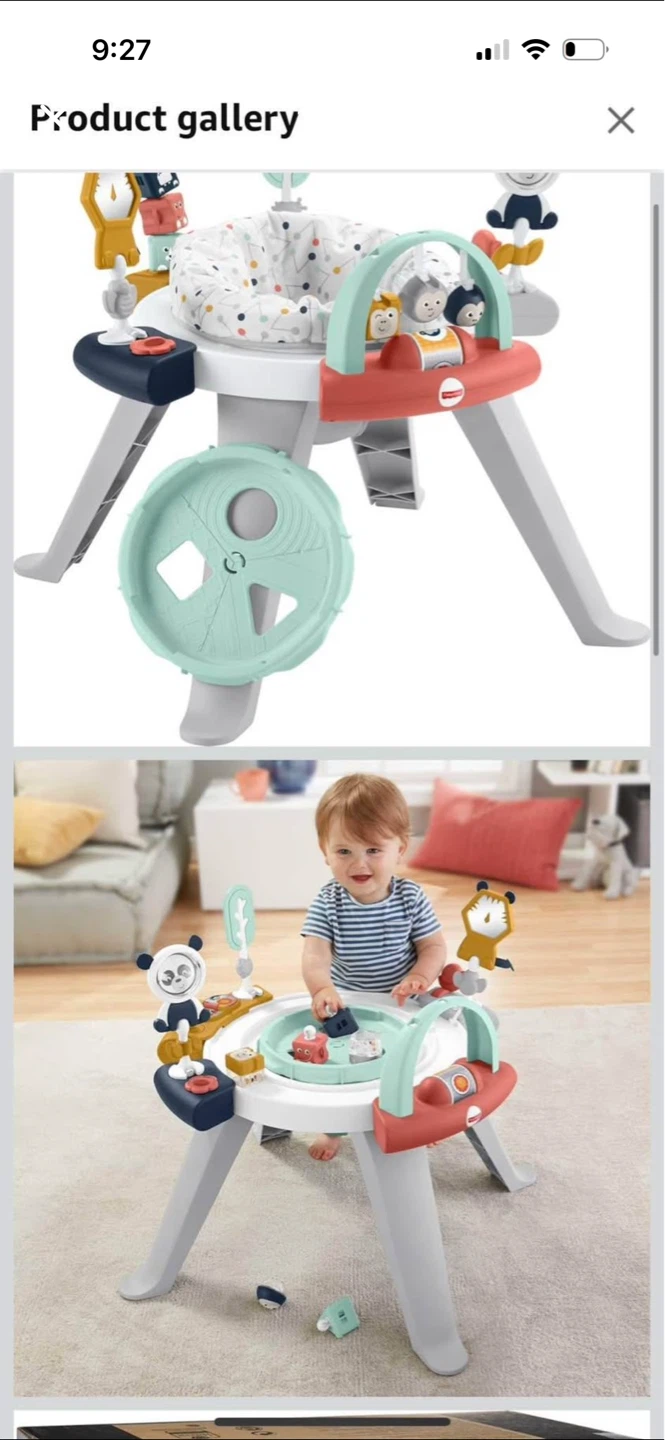 Fisher-Price 3-in-1 Spin & Grow High Chair Activity Jumper