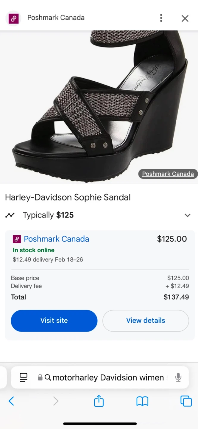 Harley-Davidson Sophie Wedge Sandals