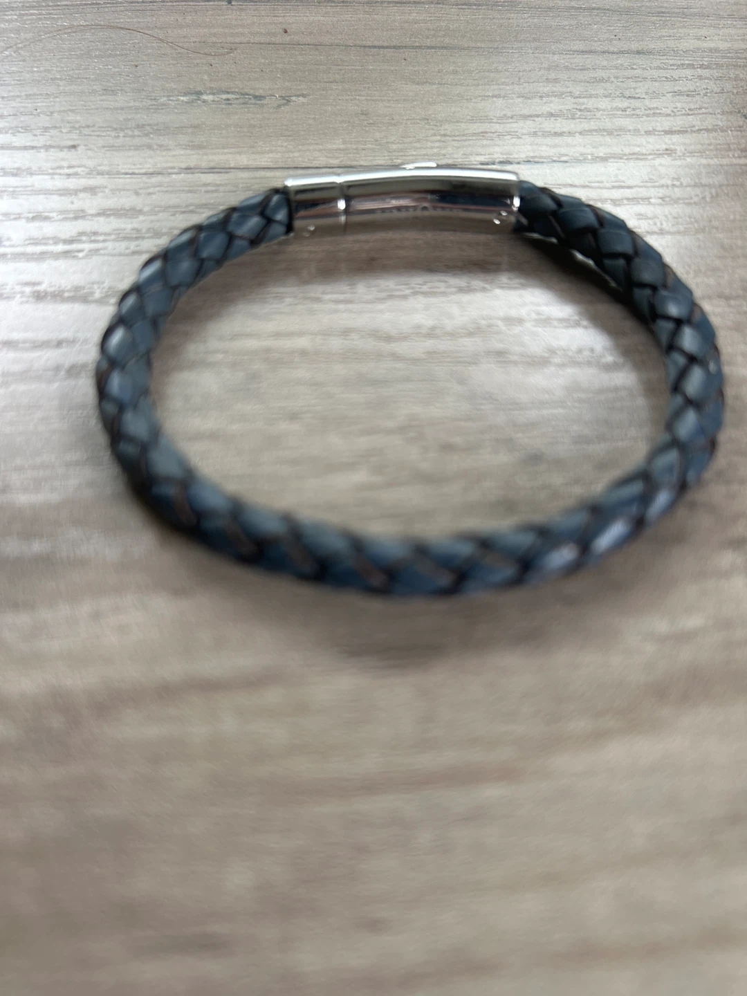 Elegant leather and metal bracelet by Unique - photo 2