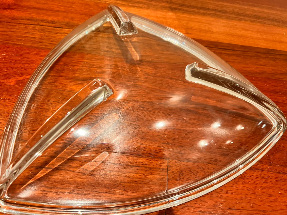 Glass Triangle Serving Dish