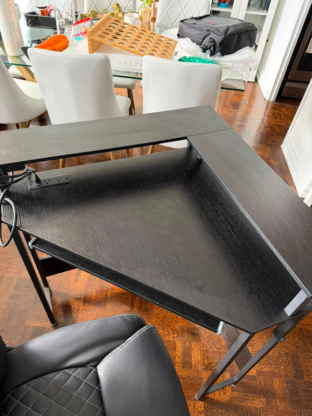 L-Shaped Gaming Desk and Office chair - photo 3
