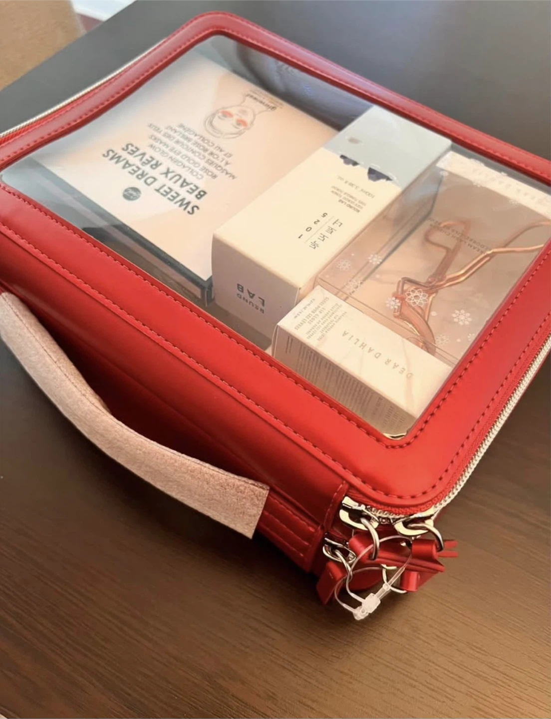 K-Beauty Wonder Red Makeup Bag Set - photo 3