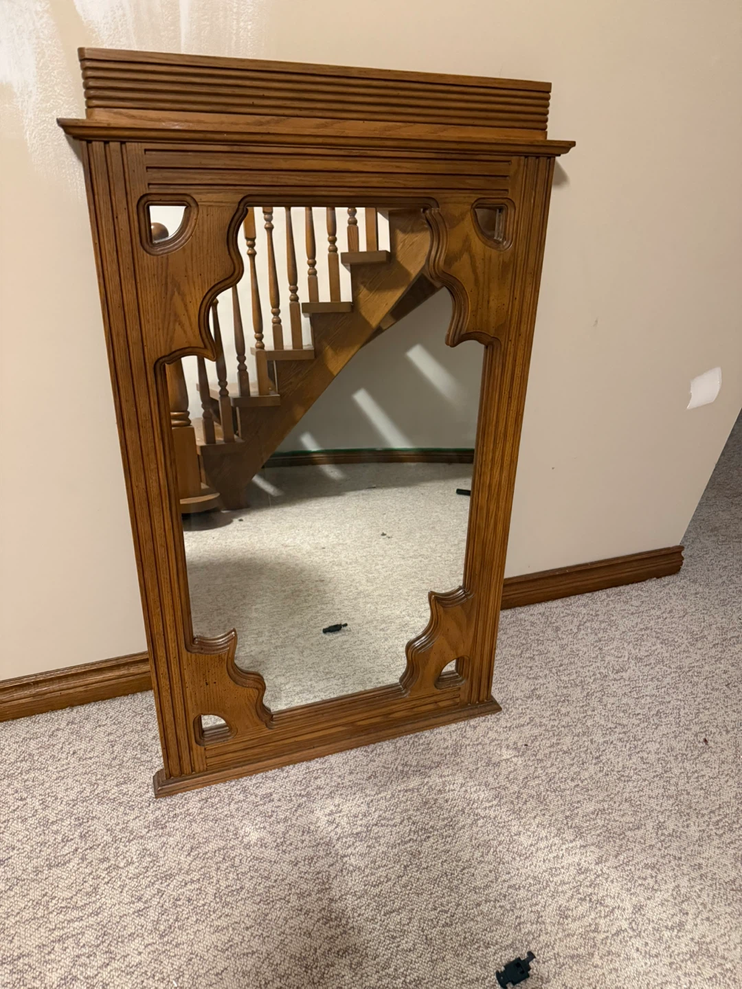 Wooden Ornate Mirror