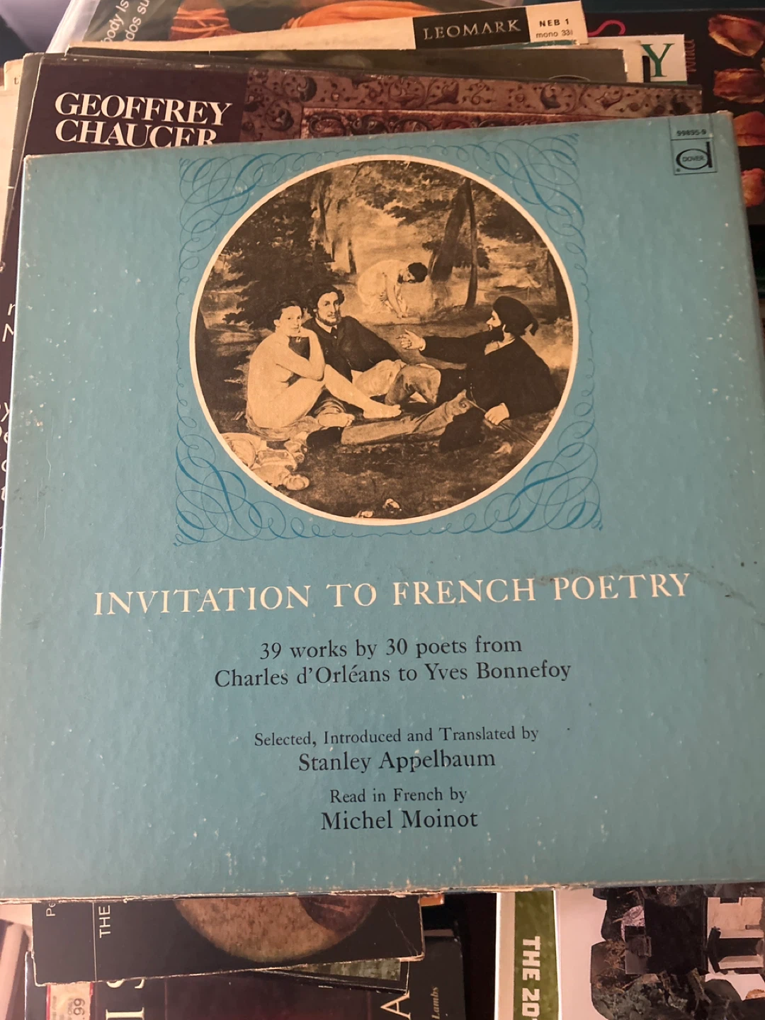 Dover Invitation to French Poetry Vinyl Record