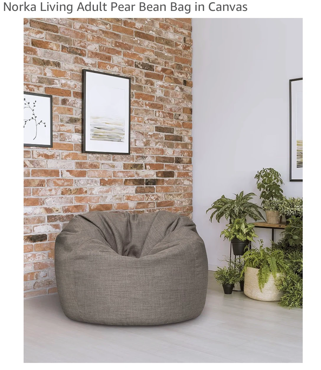 Norka Living Adult Pear Bean Bag Chair