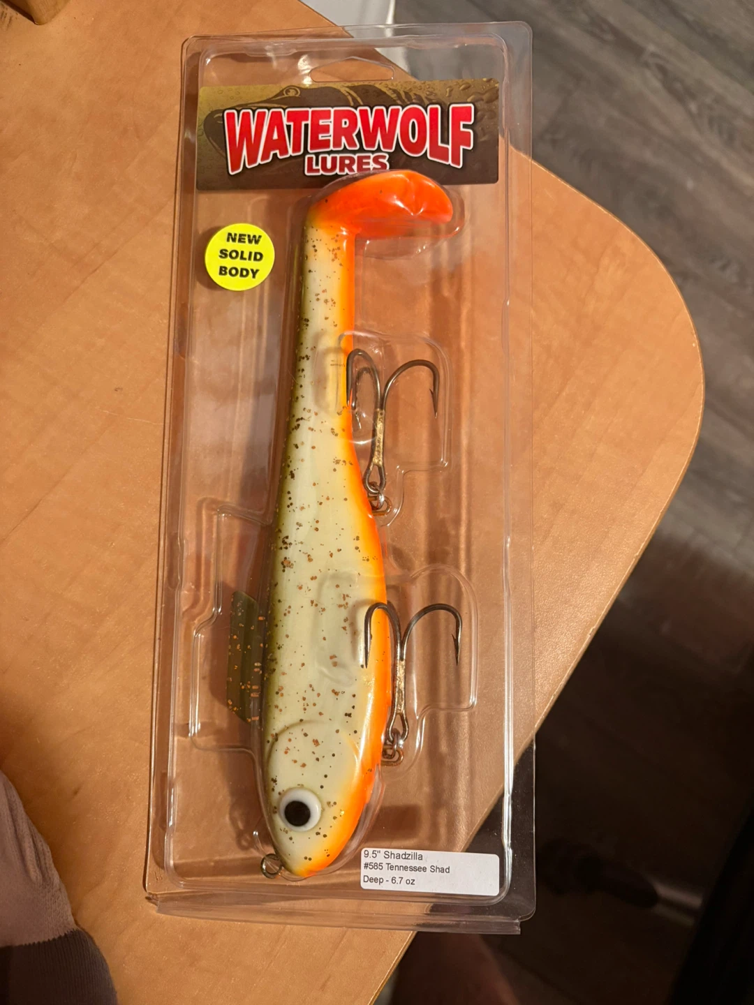 Water Wolf Lures 9.5" Shadzilla Fishing Lure