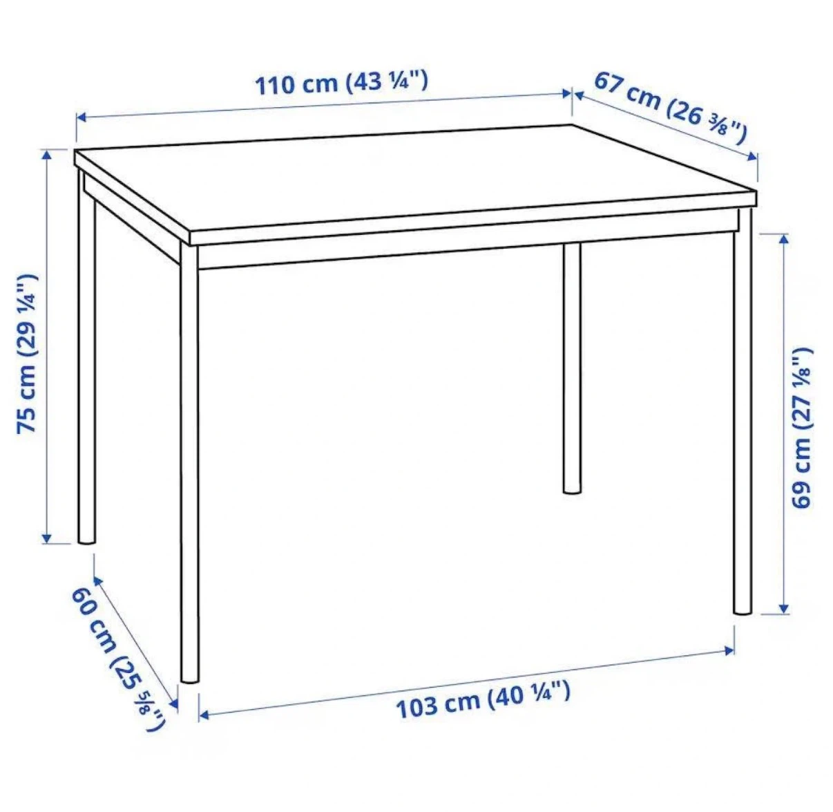 Ikea Black Table - photo 2