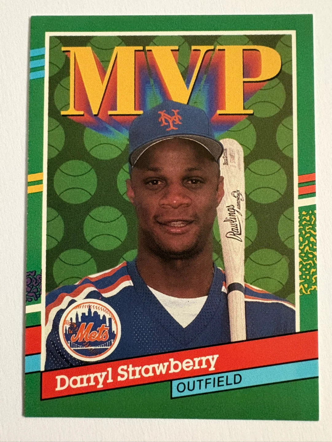 1990 Leaf Darryl Strawberry Baseball Card