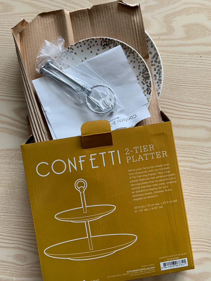 Confetti 2-Tier Platter - photo 3