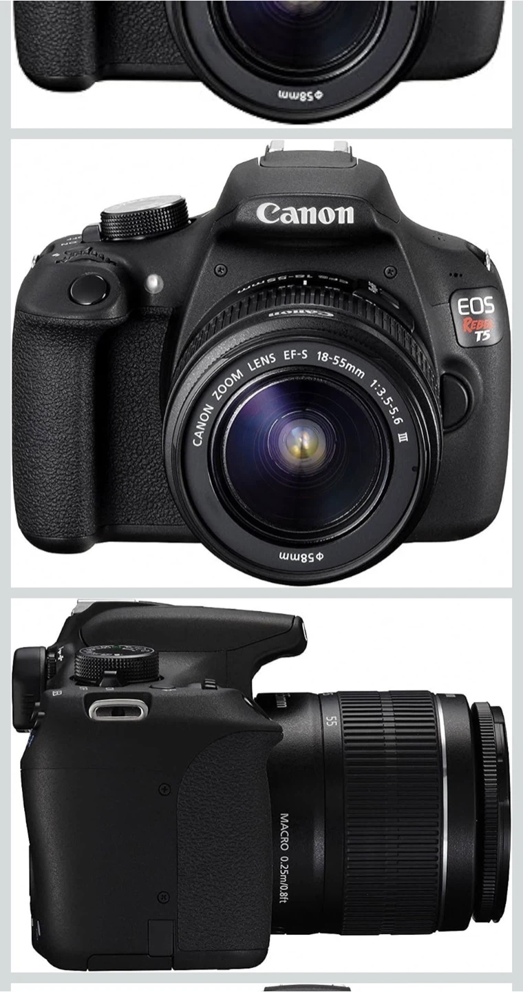 Canon EOS Rebel T5 DSLR Camera – Perfect Condition + Free Case - photo 3