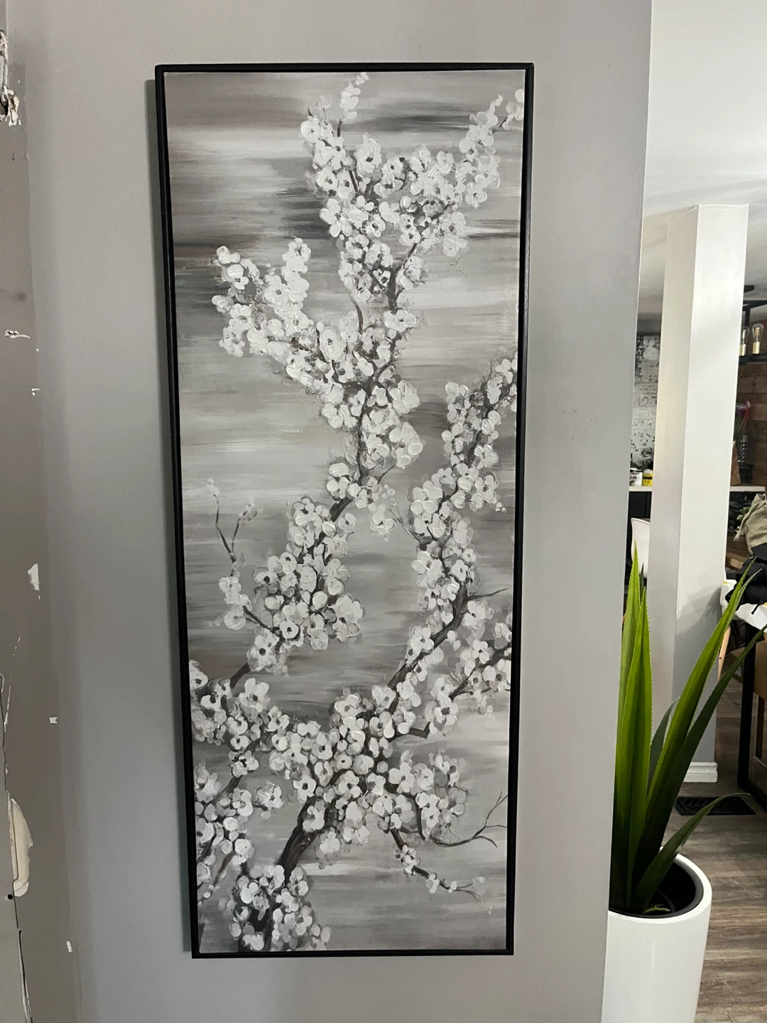Framed White Blossom Branch Wall Art - photo 5