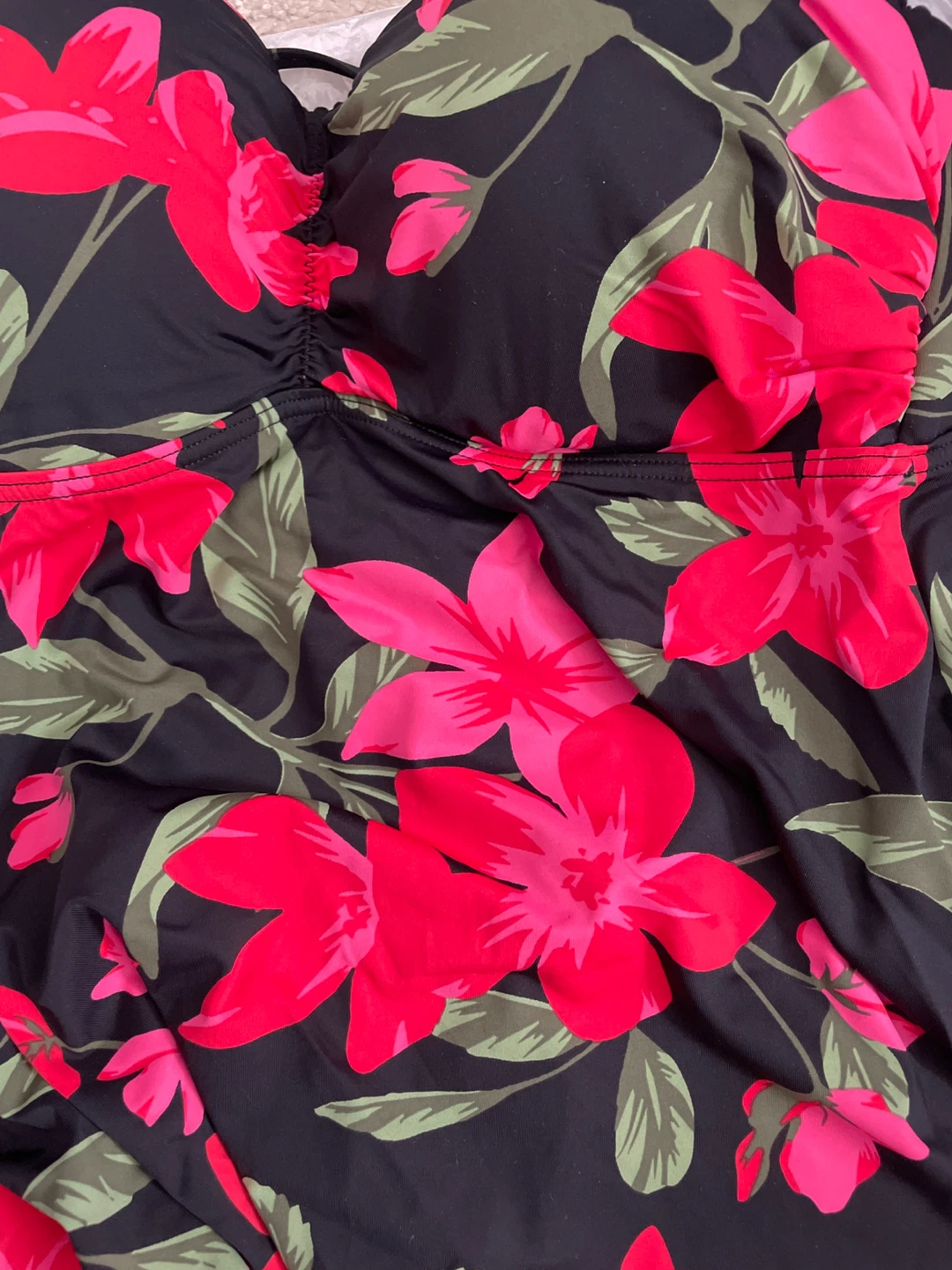 New La Vie en Rose Tropical Bandeau Tankini Top - photo 3