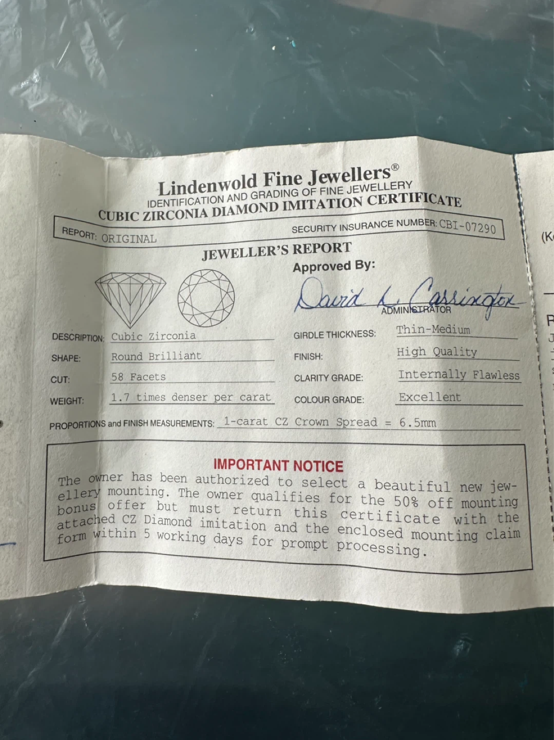 Lindenwold Fine Jewellers Cubic Zirconia Diamond Imitation - photo 2