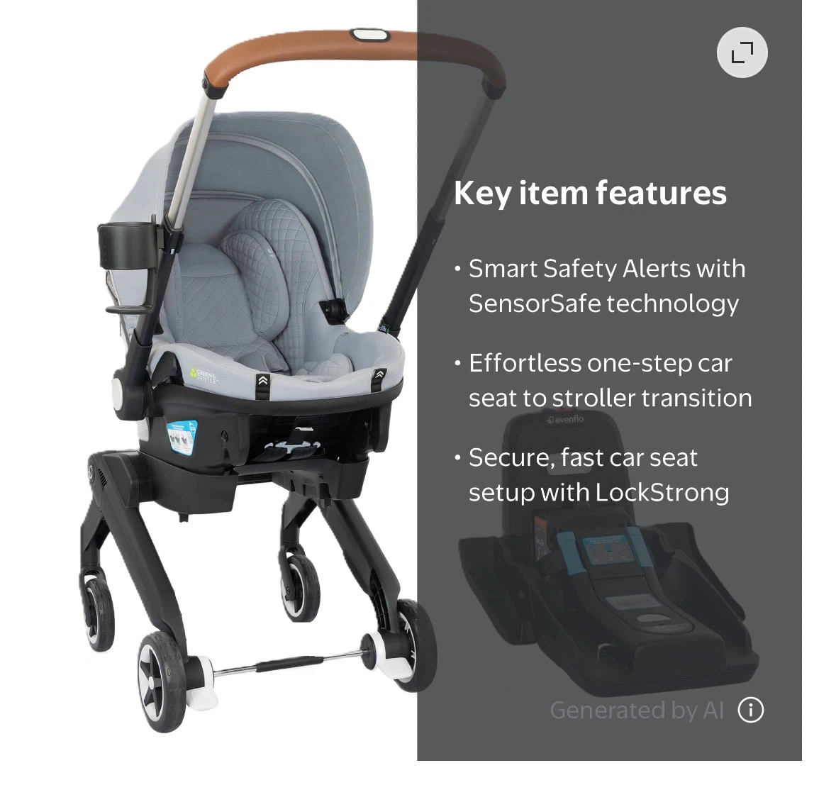 Evenflo Shyft DualRide Infant Car Seat and Stroller Combo - photo 2