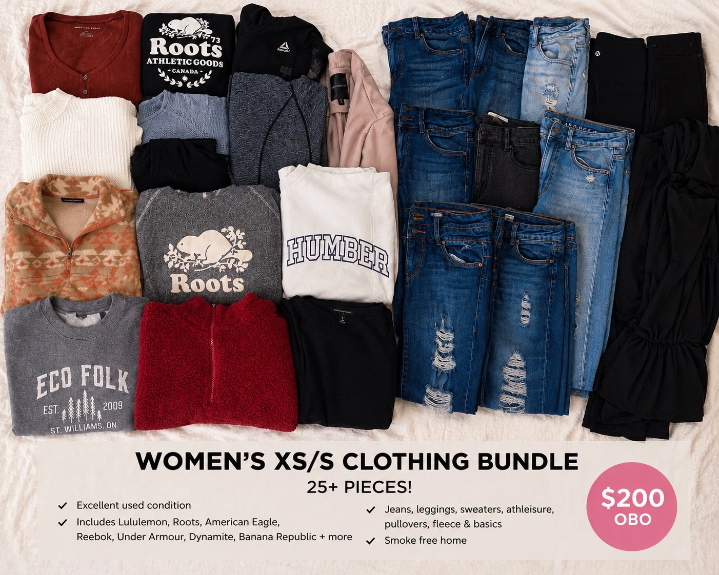 Women's XS/S Clothing Bundle - 25+ Pieces!