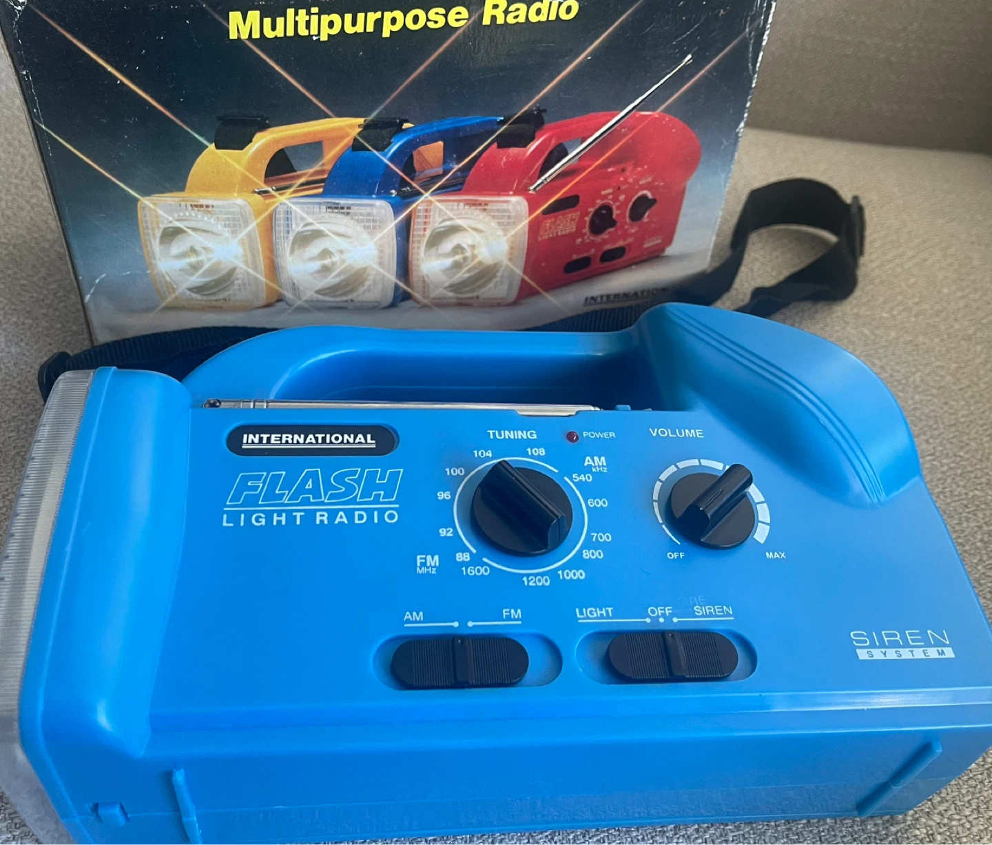 NEW- Camping- Flash Light Radio - Blue - photo 2