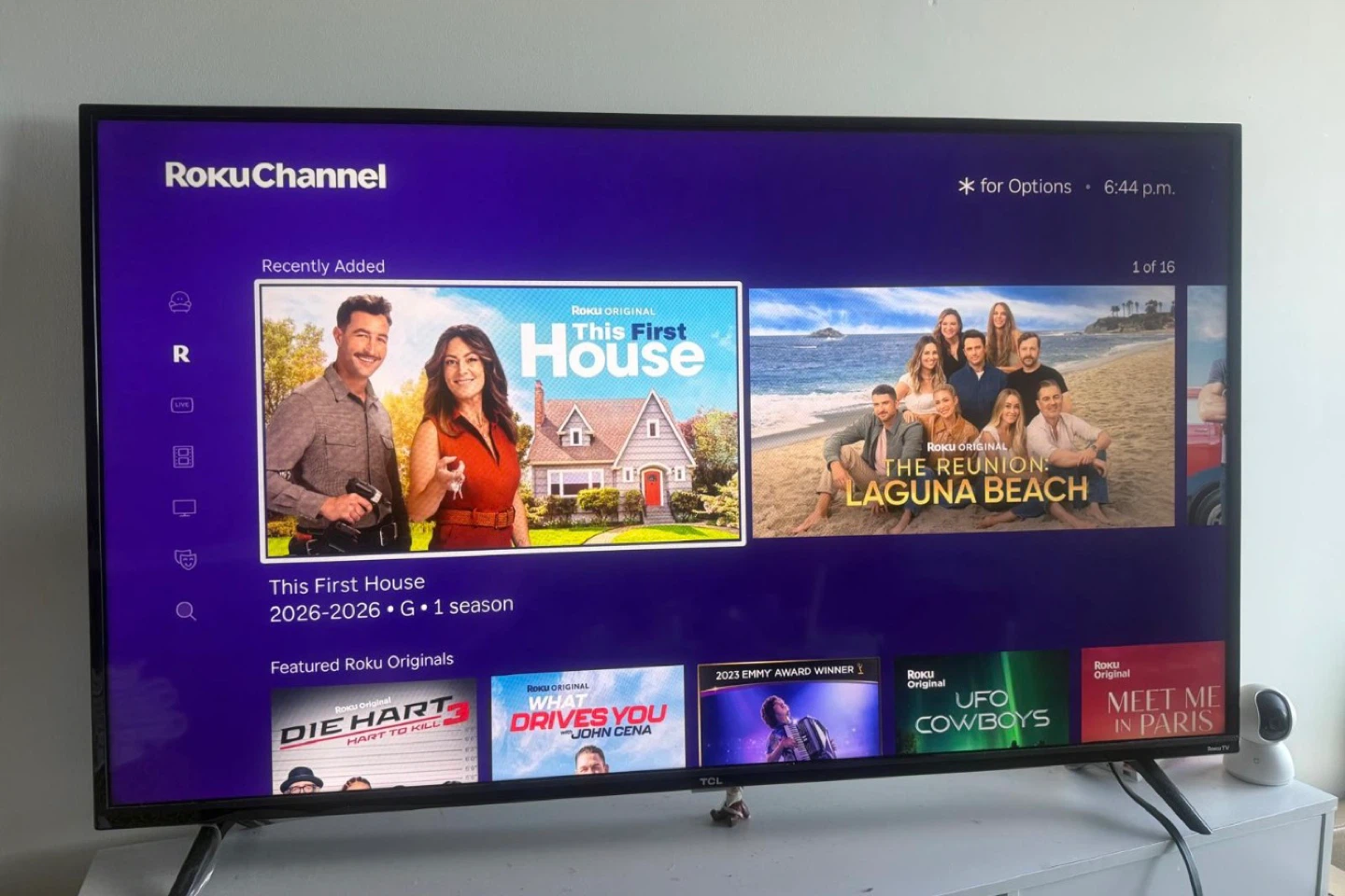 TCL 4K smart TV 55 inches.  Great condition