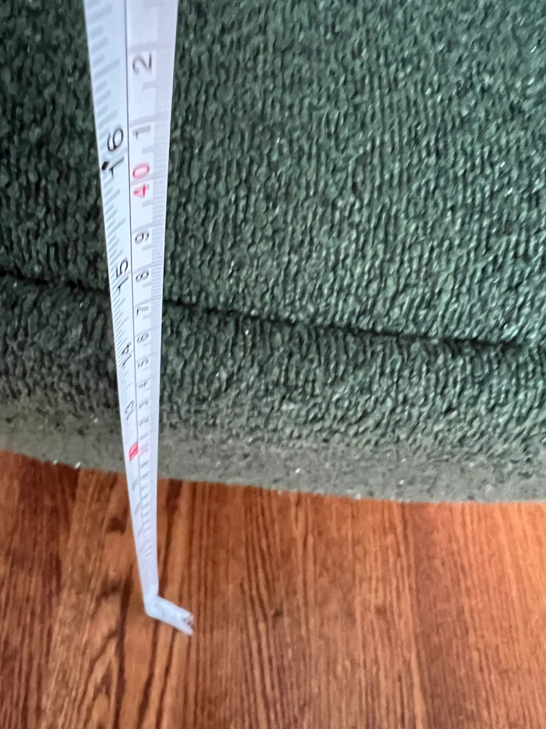 Green textured stool/ottoman - photo 3