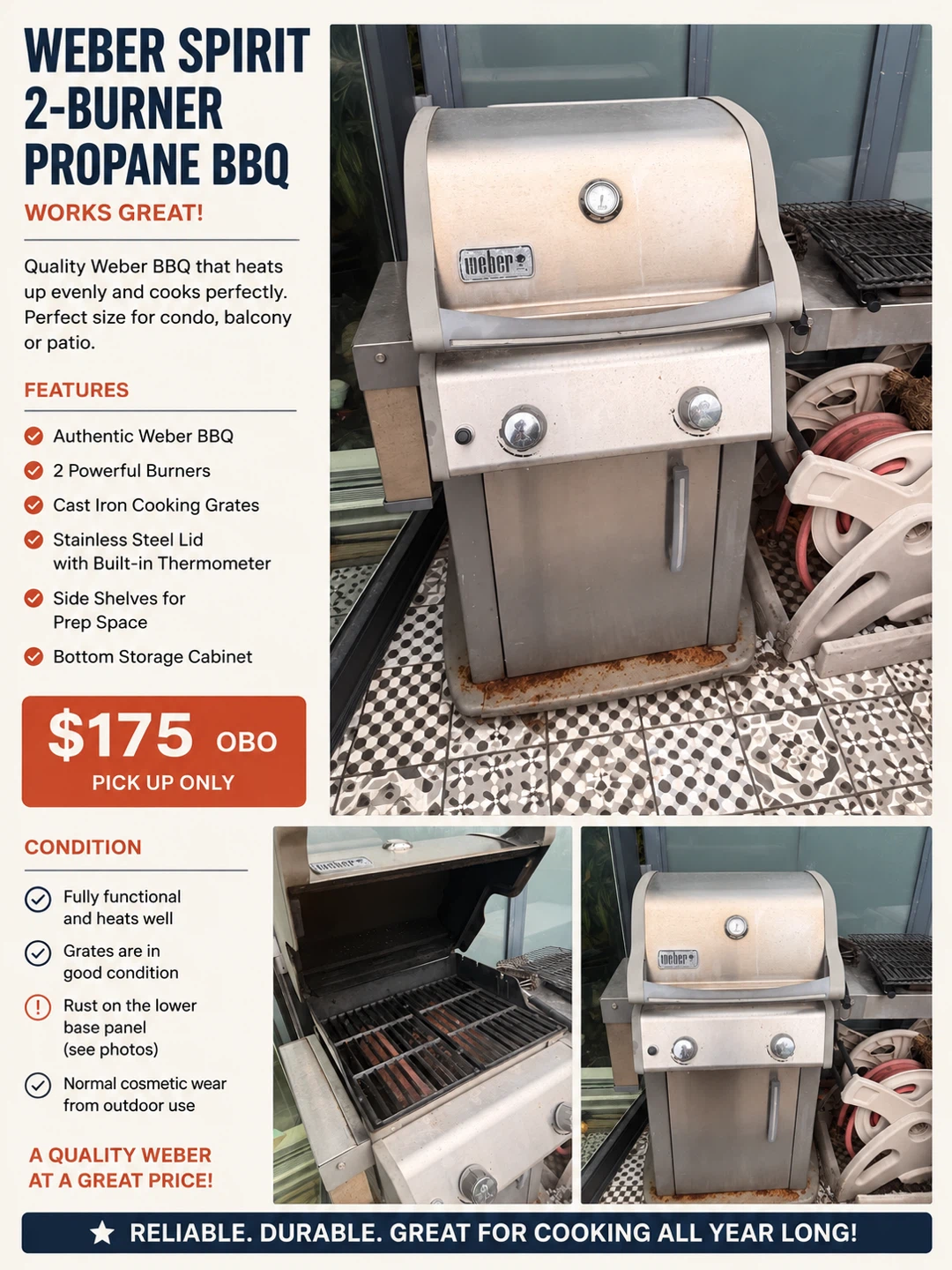 Weber Spirit 2-Burner Propane BBQ