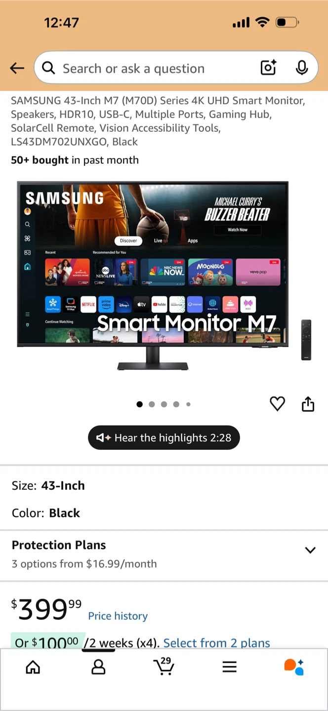 Samsung 43-Inch M7 Series 4K UHD Smart Monitor - photo 2