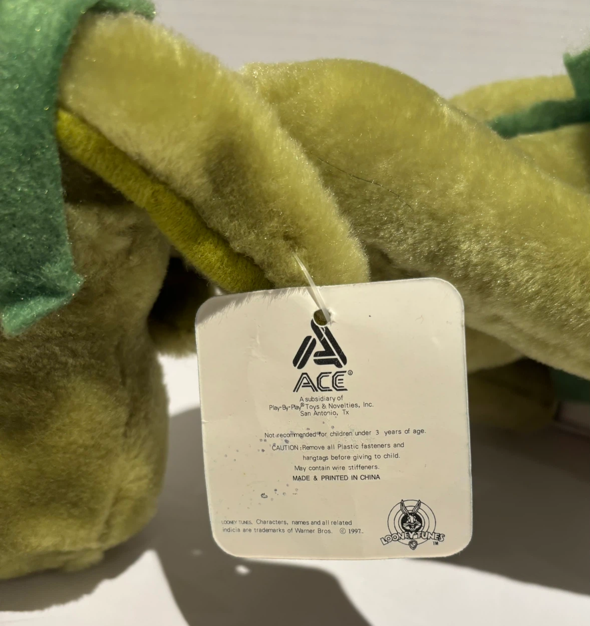 LOONEY TUNES Marvin Martian K9 Stuffed Toy Vintage 1997 - photo 4