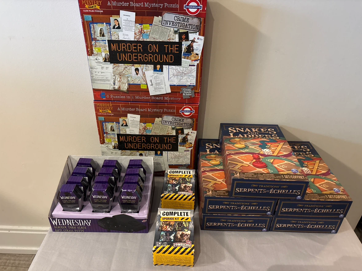 7 new board games + 12 putty packs